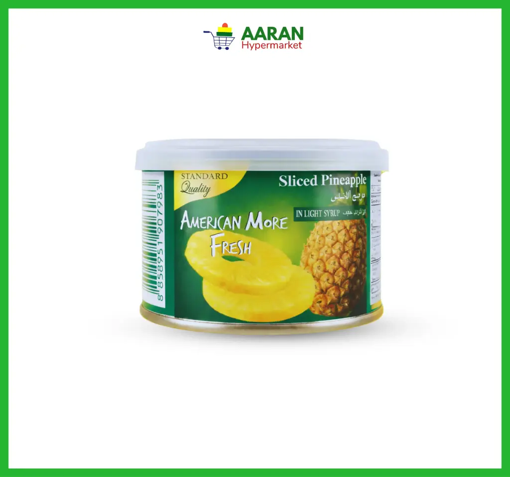 American More Fresh Sliced Pineapple 227g