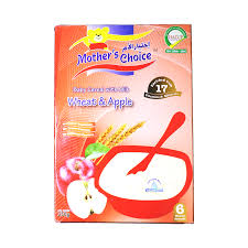 Mothers Choice Cereal Wheat+Apple 250gr