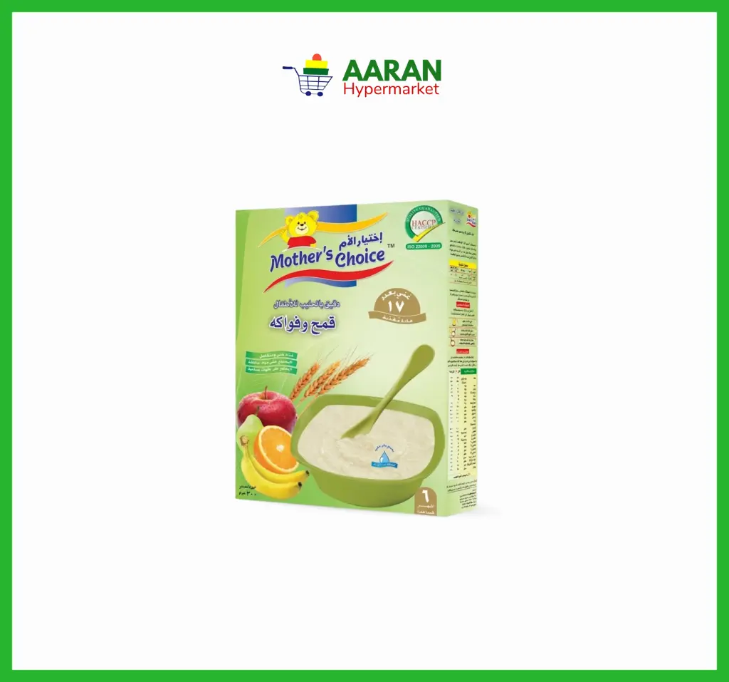 Mothers choice cereal wheat+fruits 250gr