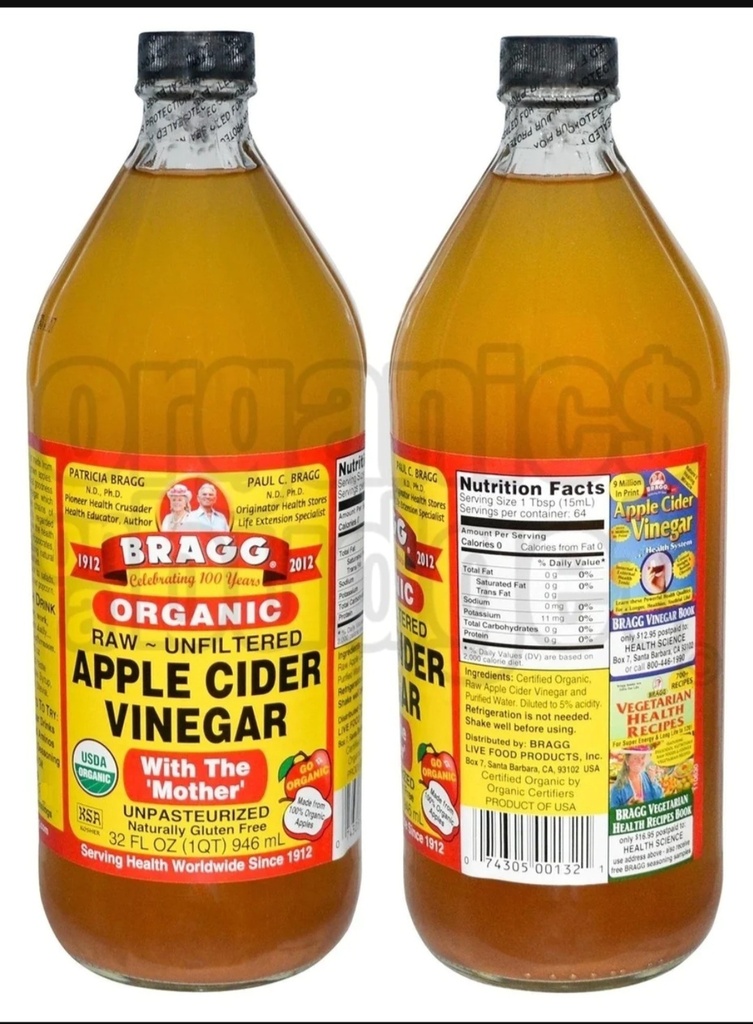 Bragg organic apple cider vinegar 946ml