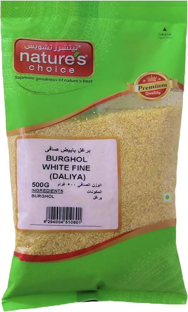 Natures choice burghol white fine 500gr