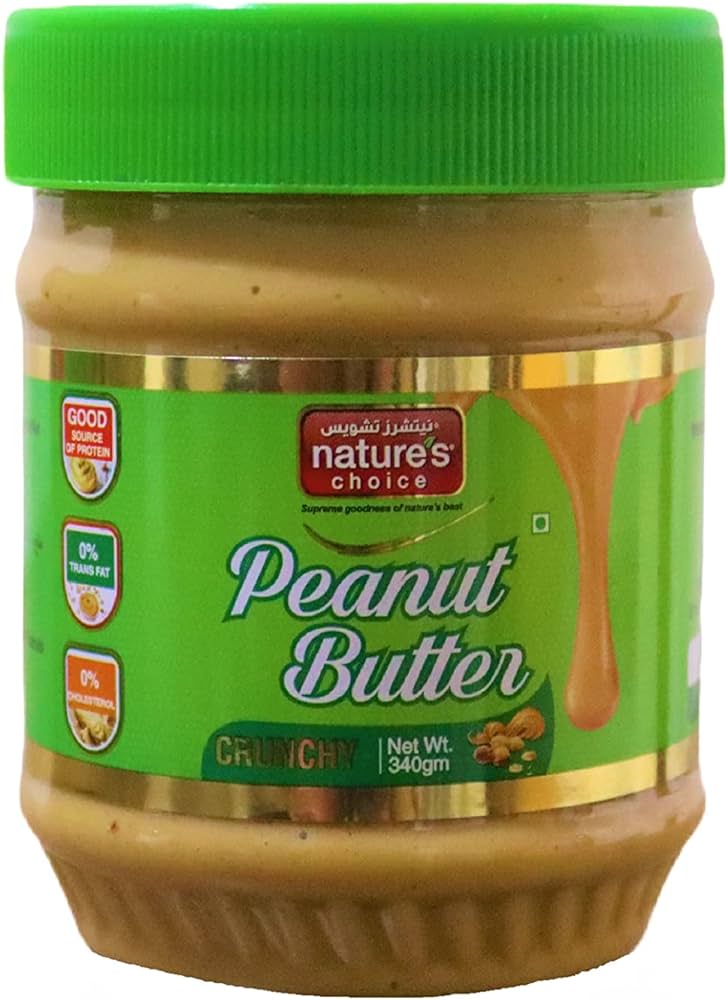 Natures choice peanut butter crunchy 340g