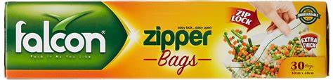 Falcon ziper bags 30cmx40cm 30bags
