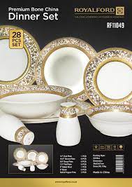 Royalford Dinner Set 28pcs Rf11049