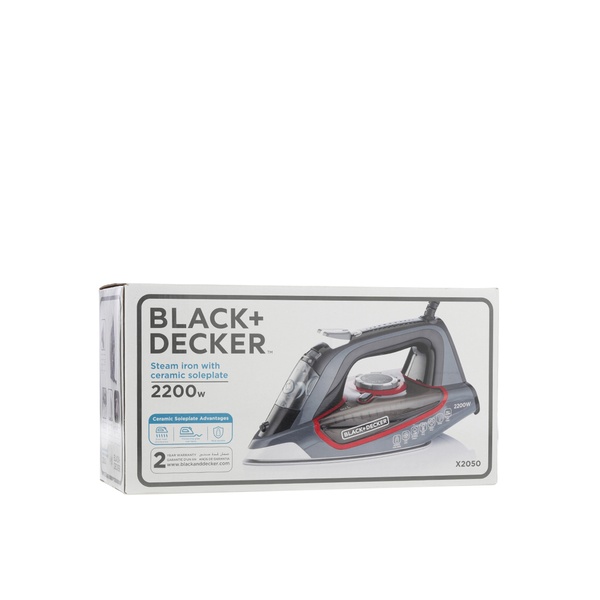 Black+Decker Steam Iron With Ceramic Soleplate  X2050-B5