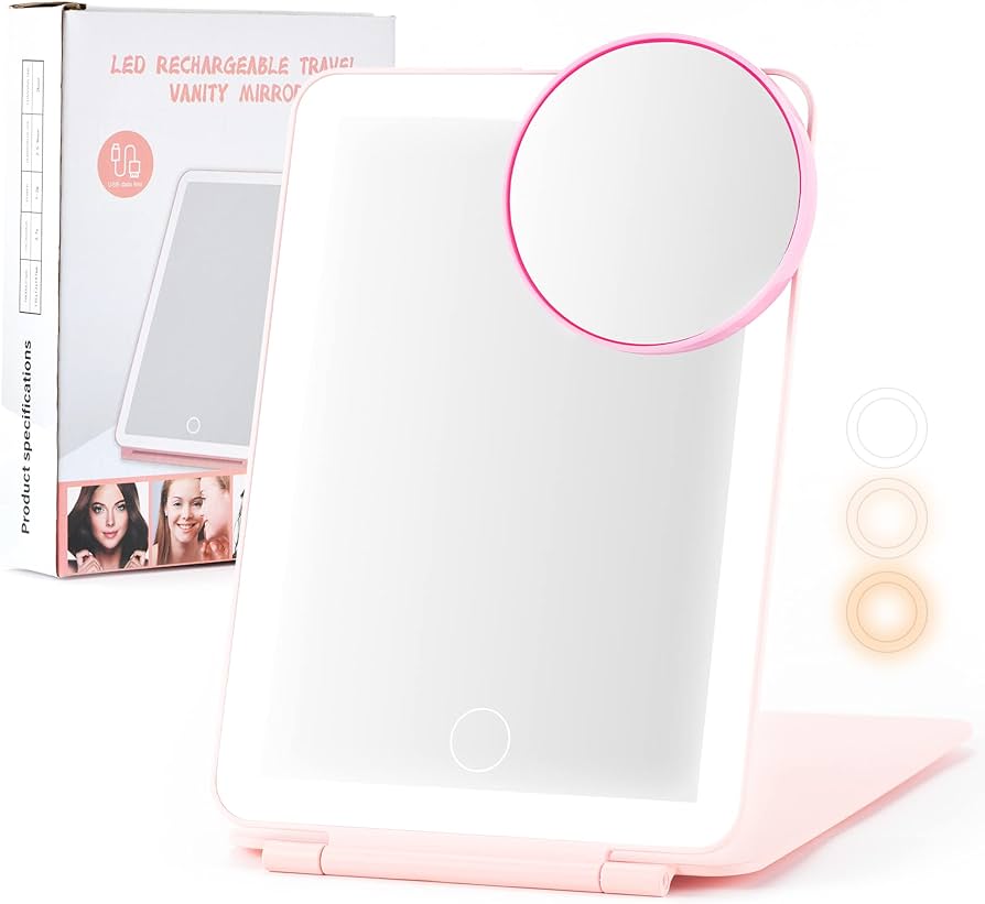 Led Rechargeable Travel Vanity Mirror Xr-2177