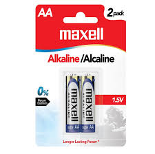Alkaline Maxell 1.5v 2pack