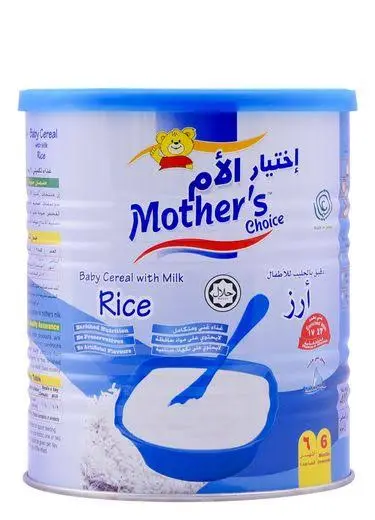 Mother's choice baby cereal with milk rice 400g