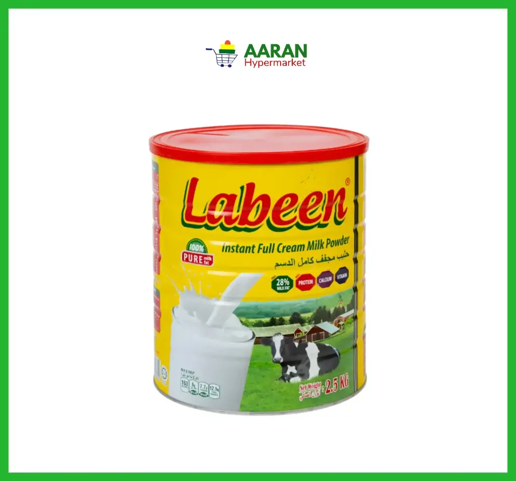 Labeen instant full cream milk powder 2.5kg carton