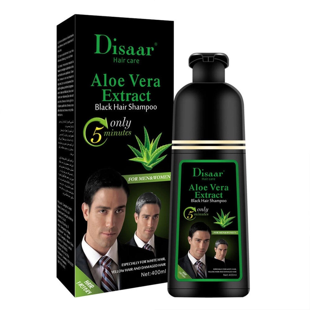 Disaar Hair Care Aloe Vera Extract Black Hair Shampoo 400ml