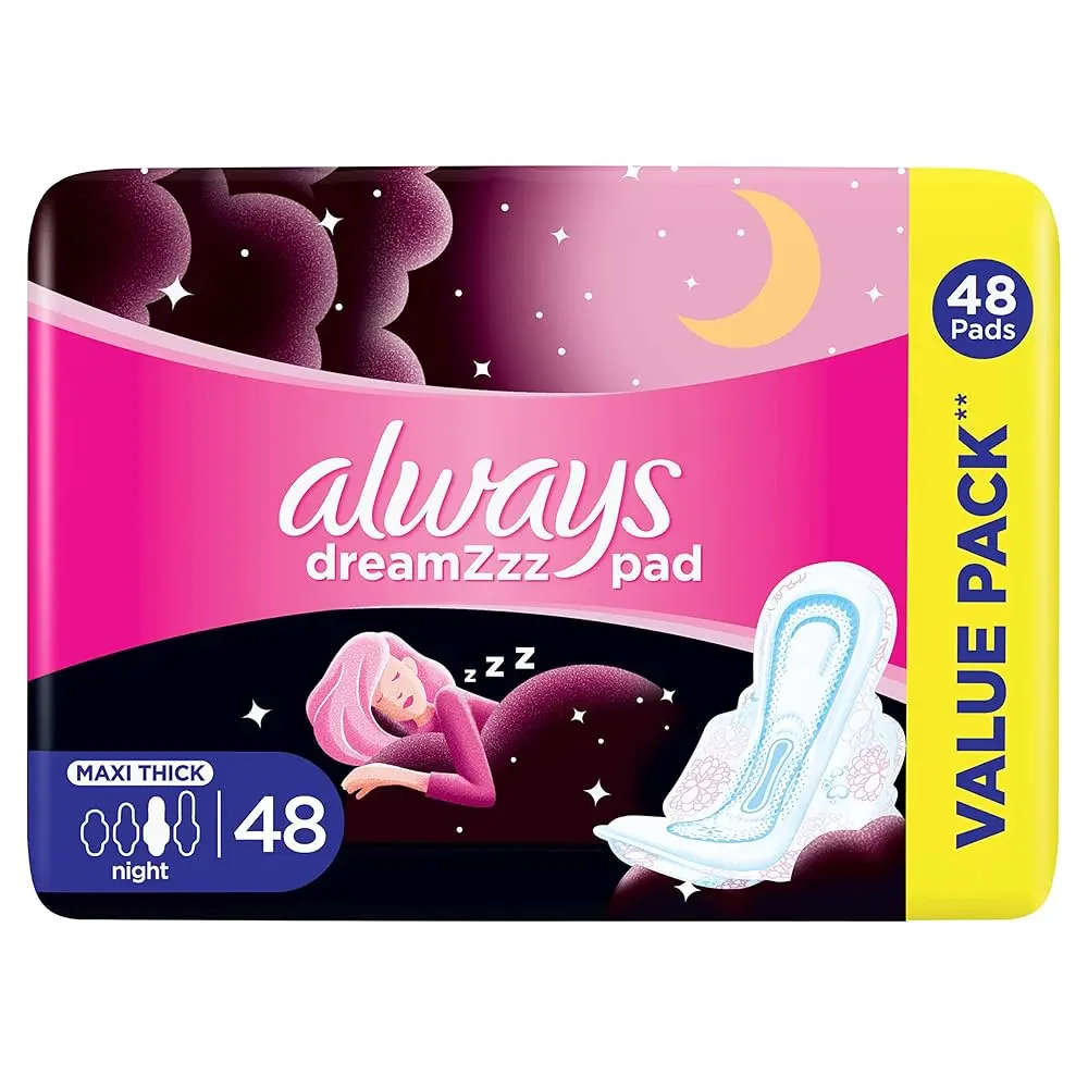 Always breathable soft night 48pads