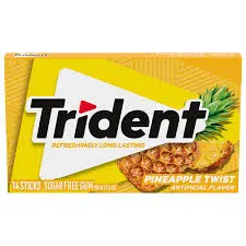Trident Pineapple Twist Sugar Free Gum 14Sticks