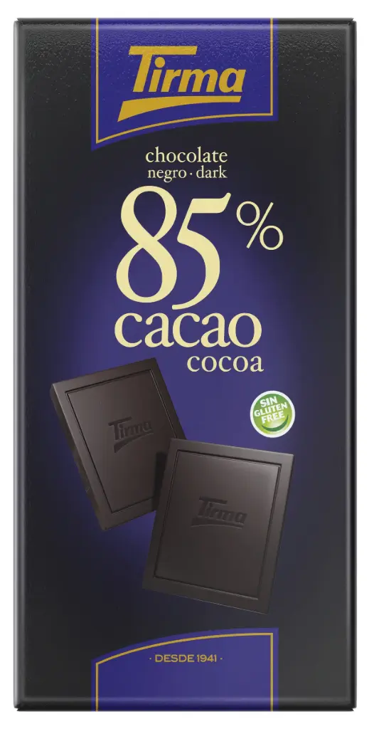 Tirma chocolatenegro dark 85% cacao 125g