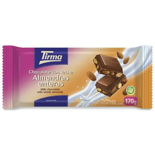 Tirma chocolate almendras enteras 170g