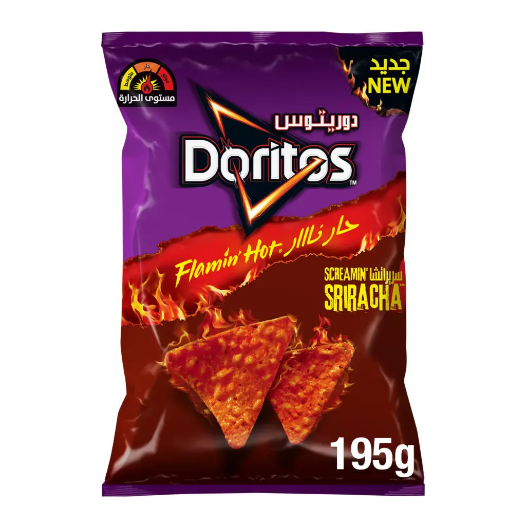 Doritos Flaming Hot Siracha Tortilla Chips 195g