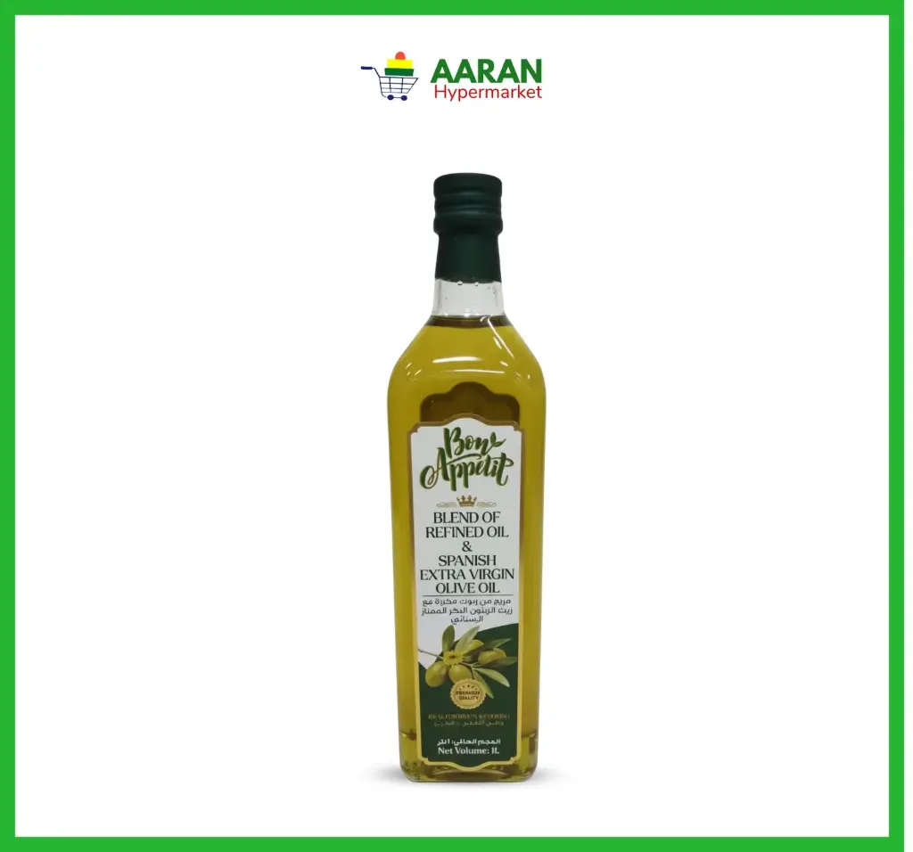 Bon Appetit Extra Virgin Olive Oil Glass 1l