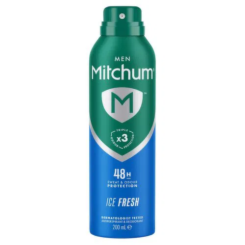 Men Mitchum Ice Fresh Dermatologist Tested 200ml