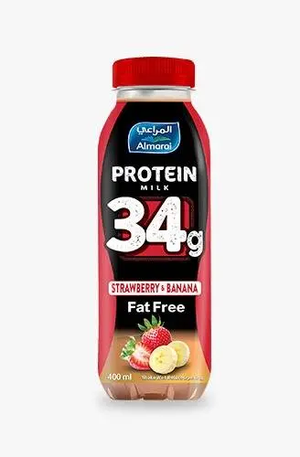 Almarai Protein Milk Strawberry Banana 400ml