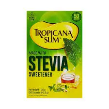 Stevia Sweetener Tropicana Slim 100g (100 Sachets @ 1g) 
