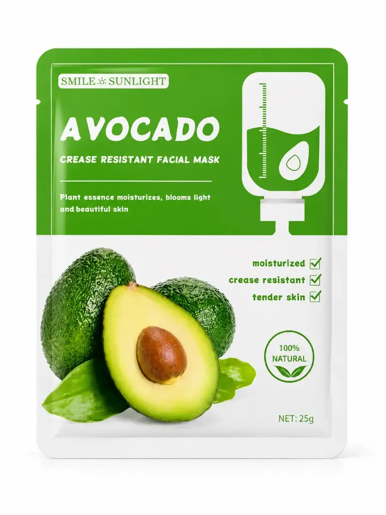 Smile & Sunlight Avocado Crease Resistant Facial Mask