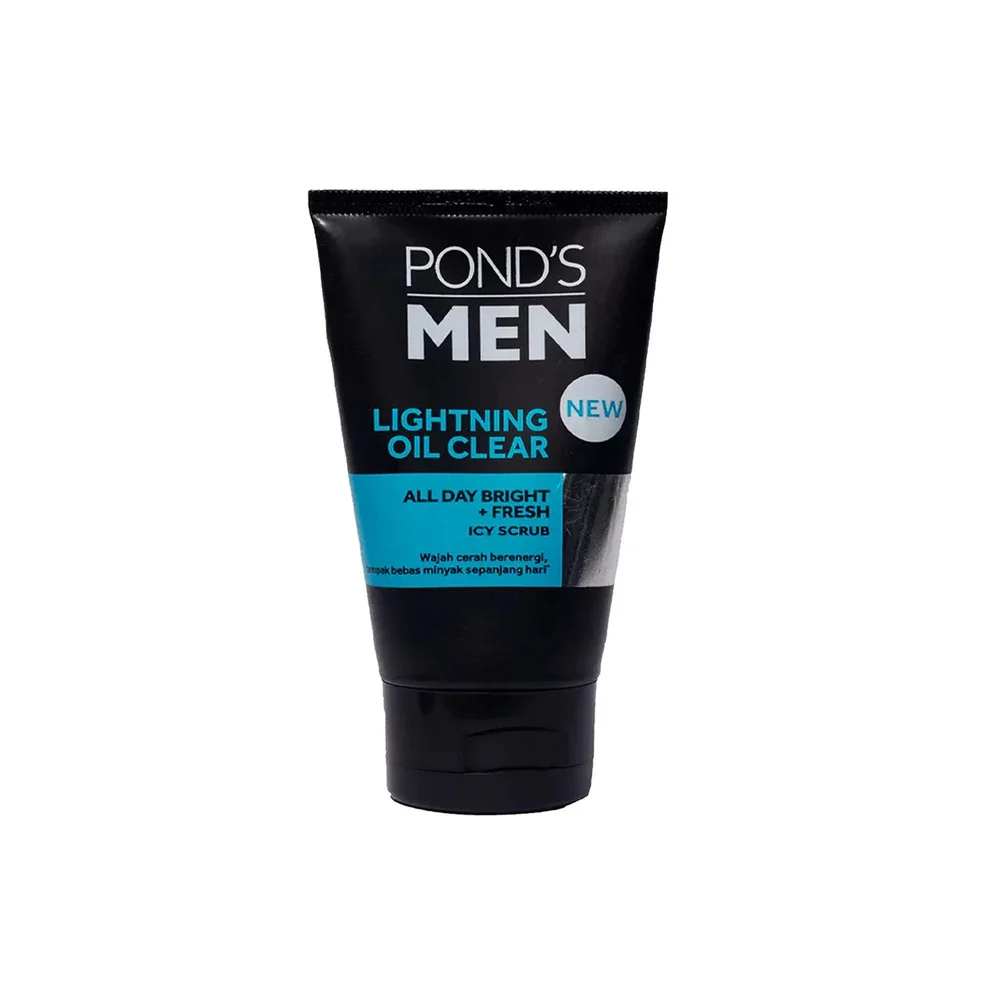 Pond's Men Lightning Oil Clear Icy Scrub 100g