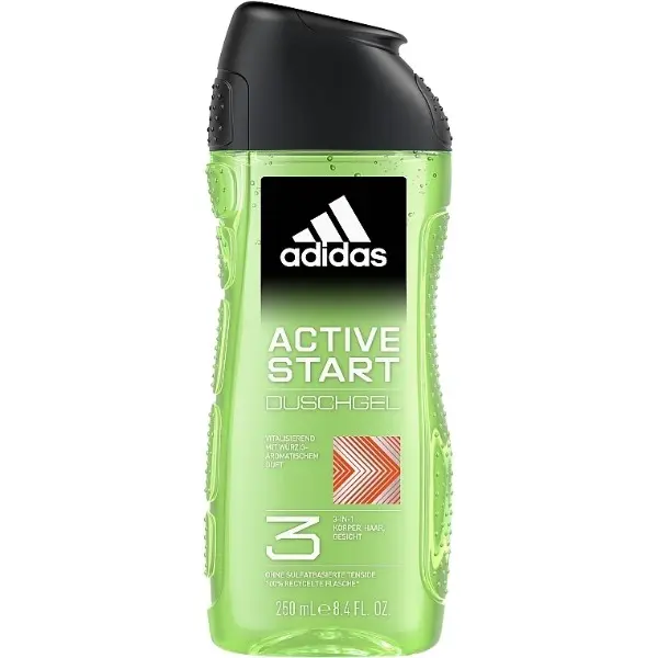 Adidas Active Start 3-in-1 Shower Gel for Men 250 ml