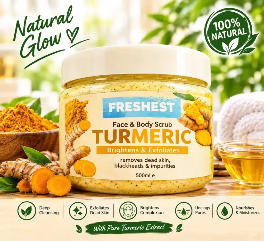 Freshest face& body scrub turmeric 500ml