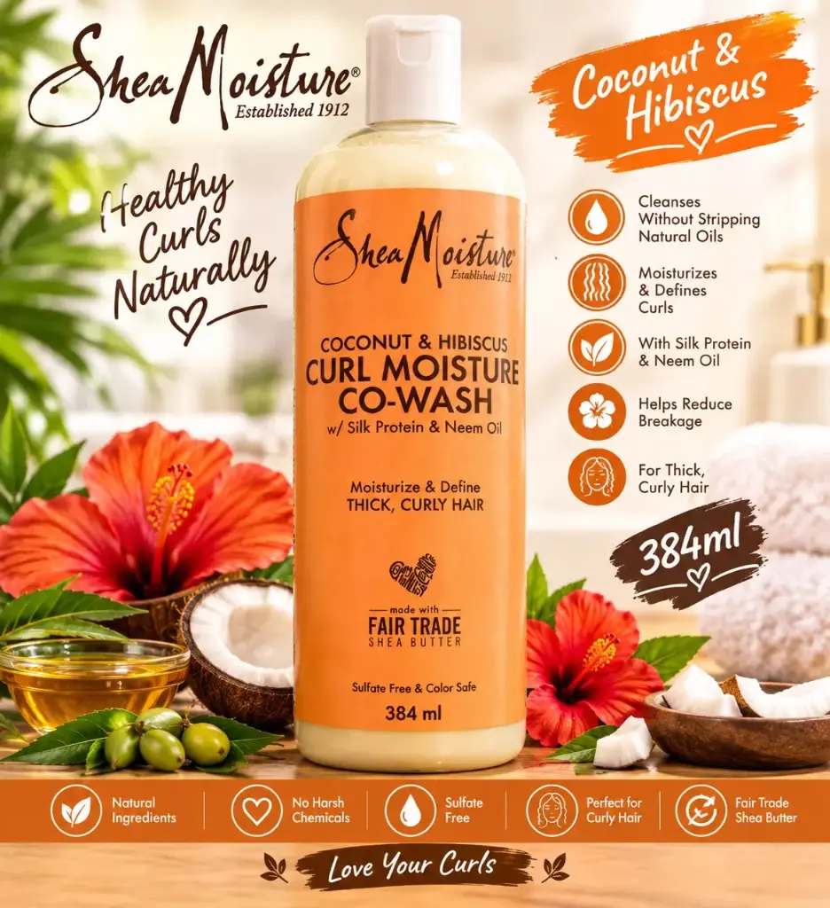 Shea Moisture Coconut & Hibiscus Curl & Style Milk 384ml