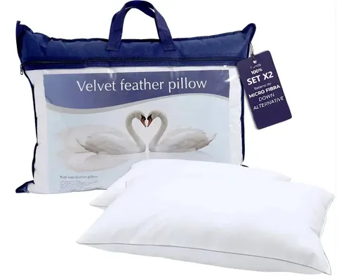 Velvet feather pillow 2 Pcs