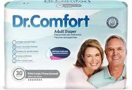 Dr. Comfort Adult Diaper Extra Large, 120-160 cm, Super 
