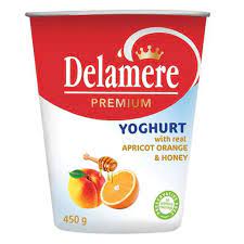 [A18124] Delamere premium yoghurt with real apricot orange&honey 450g
