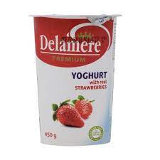 [A18127] Delamere premium yoghurt with real strawberries 450g