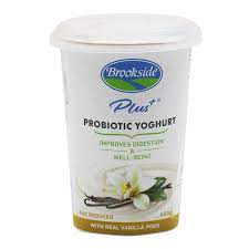 [A19198] Brookside Plus Probiotic yoghurt With real Vanilla Pods 450g