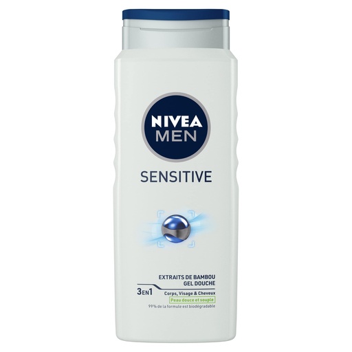 [A23257] Nive Men Sensitive Extraits De Bambou 3in1 500ml