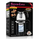 Silver Love Glass Electric Kettle Set Model SC-348