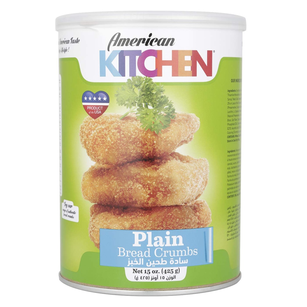 American kitchen plain bread crumbs 425gr
