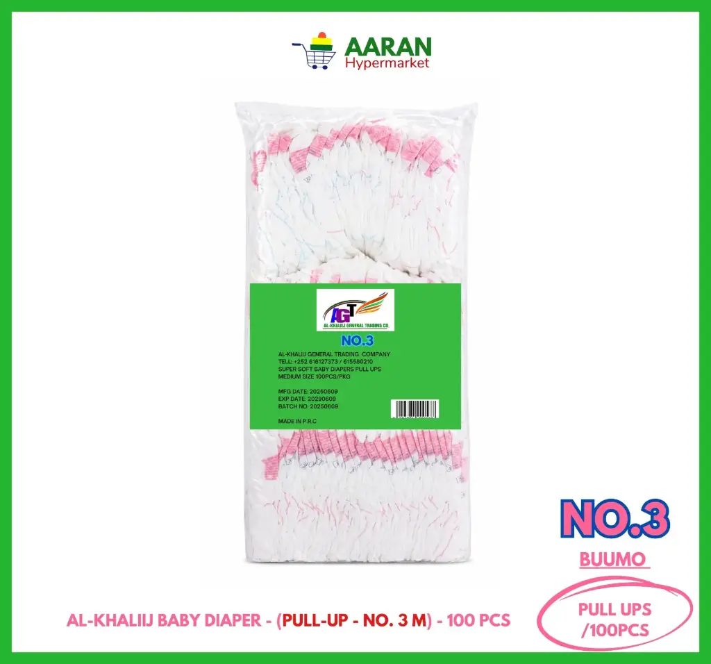 Baby Diaper Pull Up no 3 M (Al-khaliij) 100Pcs