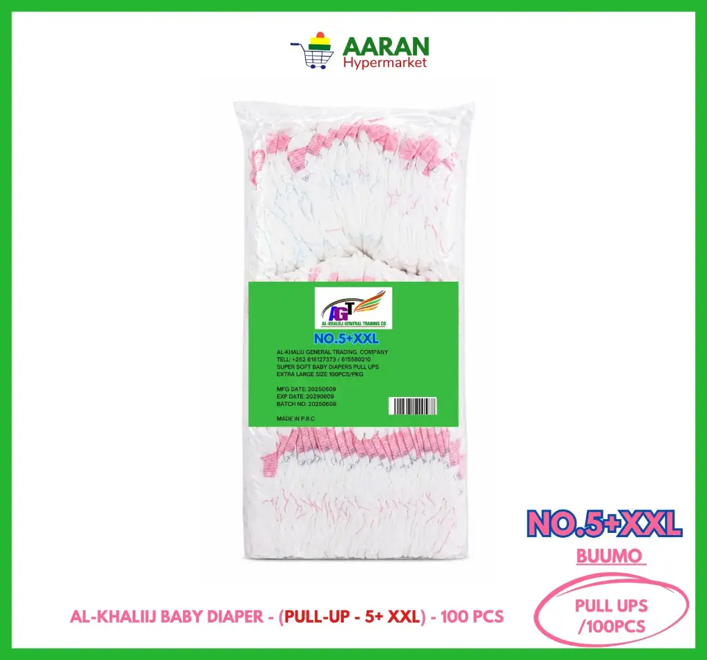 Baby Diaper Pull Up 5+ Xxl (Al-Khaliij) 100Pcs