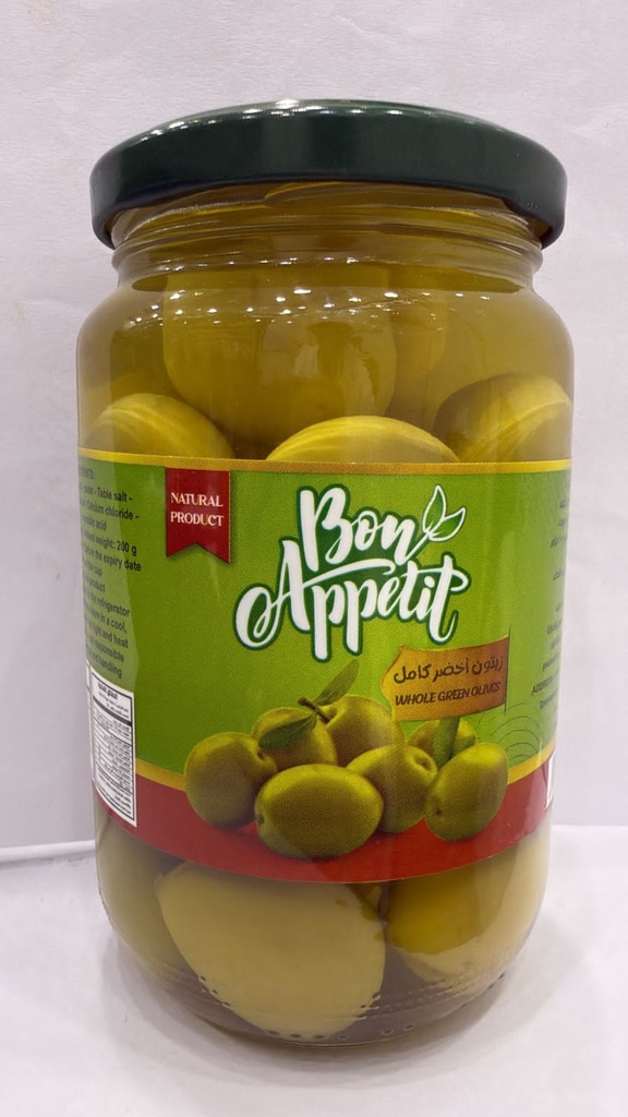Bon appelit sliced green olives 200g
