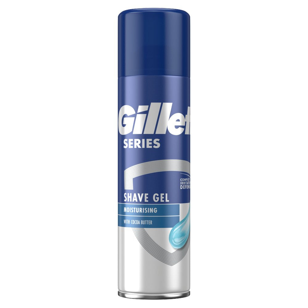 Gillette series shave gel moisturising with cocoa butter 200ml