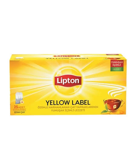 Lipton Tea Yellow  Lebal 25bgs
