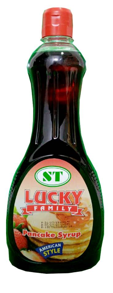 Lucky family pancake syrup 710m