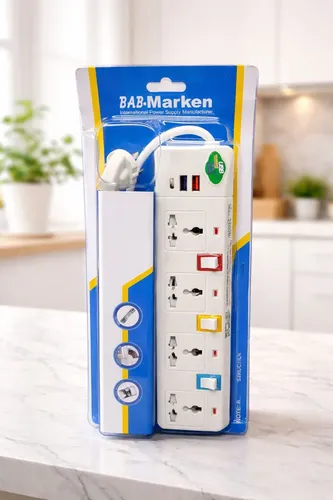 Marken cable 4way universal power strip 3M