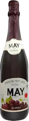 May Sparkling Fruit Juice Red Grape 750ml