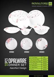 Opal Dinner Set 33pcs Rf8981