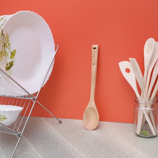 Royalford rubber wood serving spoon RF9790