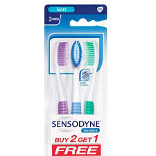 Sensodyne sensitive soft gentle on teeth 3pack