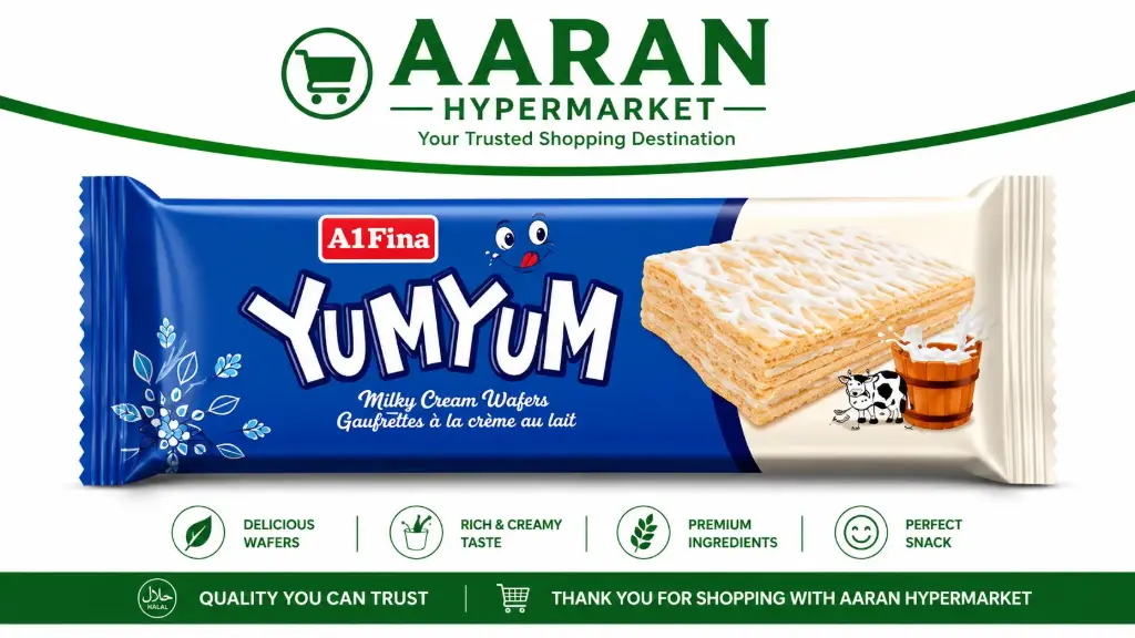 YumYum Milk Cream Wafers 