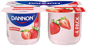 Yoghurt Danone strawberr 4pcs