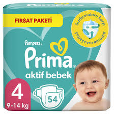 Pampers Prima aktif bebek 4 9-14kg 54pcs